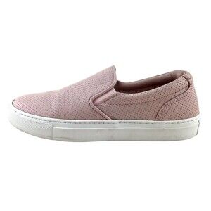 Greats Brooklyn Pink Leather Perforated Slip On Shoes Women’s Size 7 Eu 37
